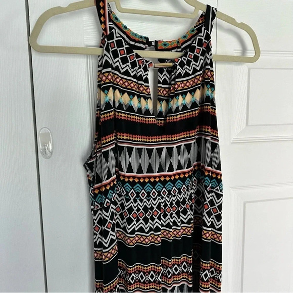 Apt 9 Halter Neckline Southwest Print Maxi Dress Size Large - Picture 3 of 11